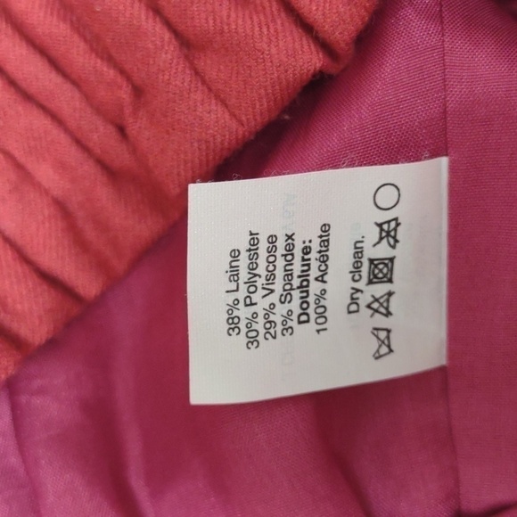 J crew red fully lined mini skirt with side pockets. Size 00, EUC - Picture 9 of 12